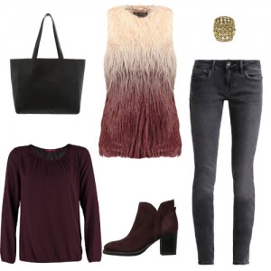 conjunto 2 chaleco de pelo