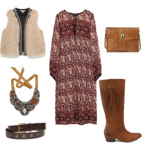conjunto 5 chaleco de pelo